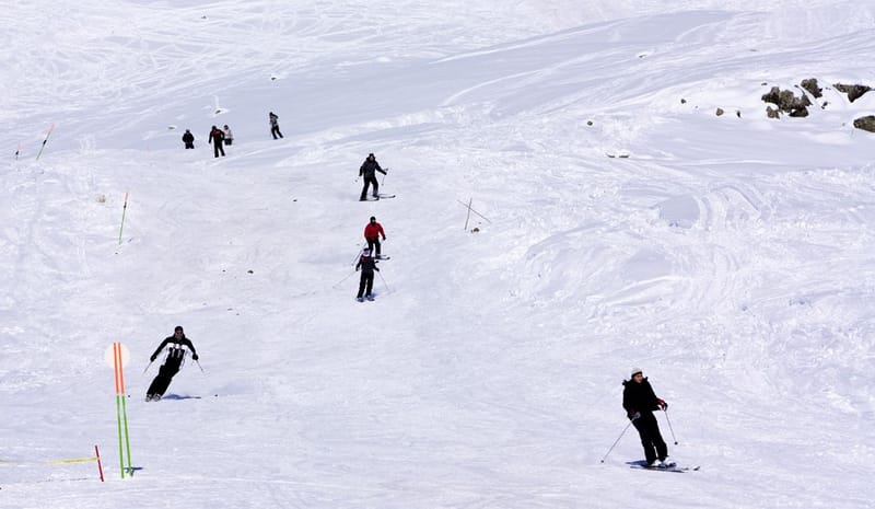 Gudauri ski resort and Caucasus mountain ridge — 3