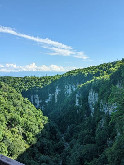 Okatse Canyon hanging trail