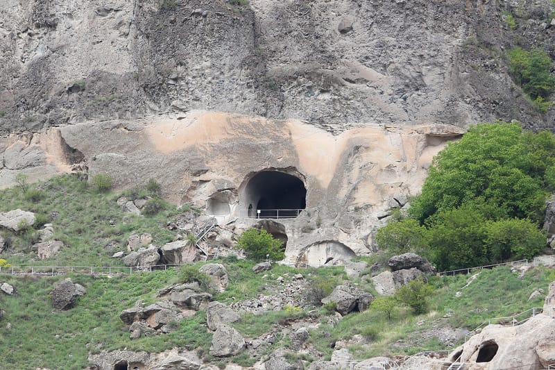 Vardzia rock-hewn cave monastery carved into the cliff face — 3